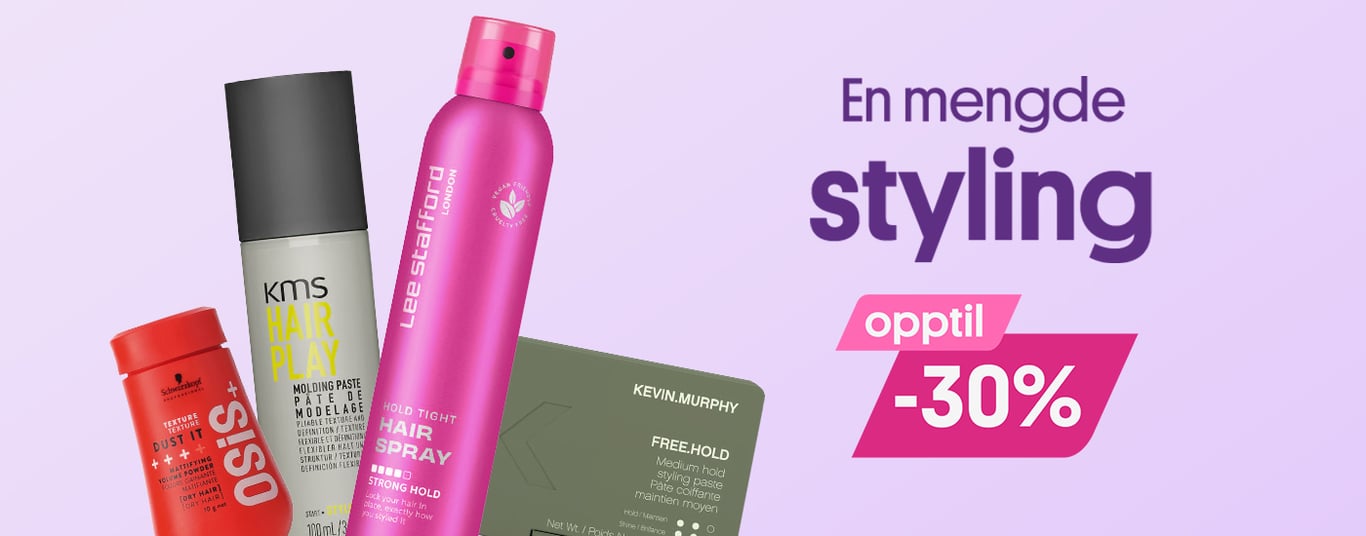 En mengde styling opptil -30%