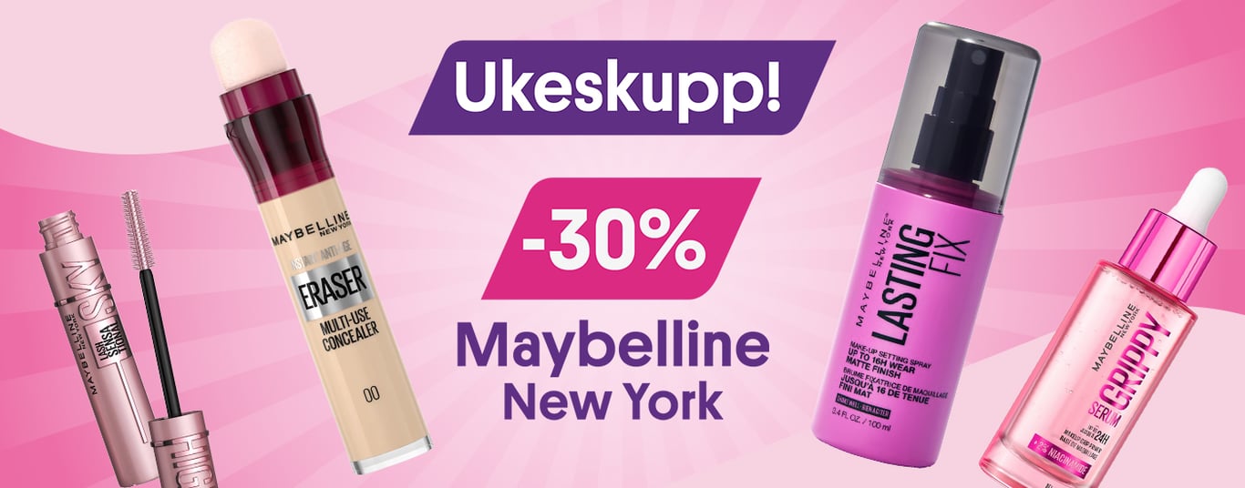 UKESKUPP! Maybelline -30%