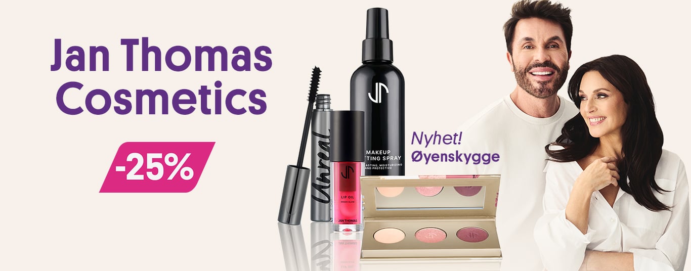 25% på all makeup fra Jan thomas