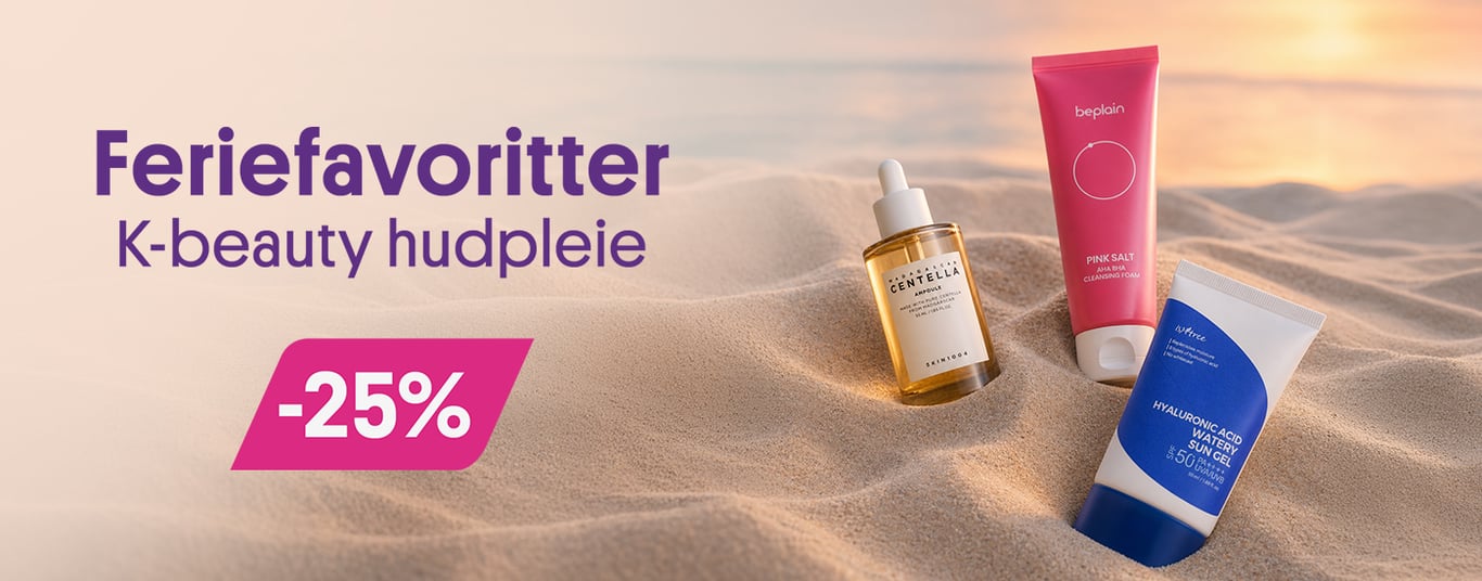 Feriefavoritter K-beauty hudpleie -25%