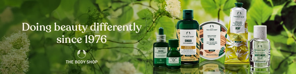 THE BODY SHOP Doing beauty differently since 1976