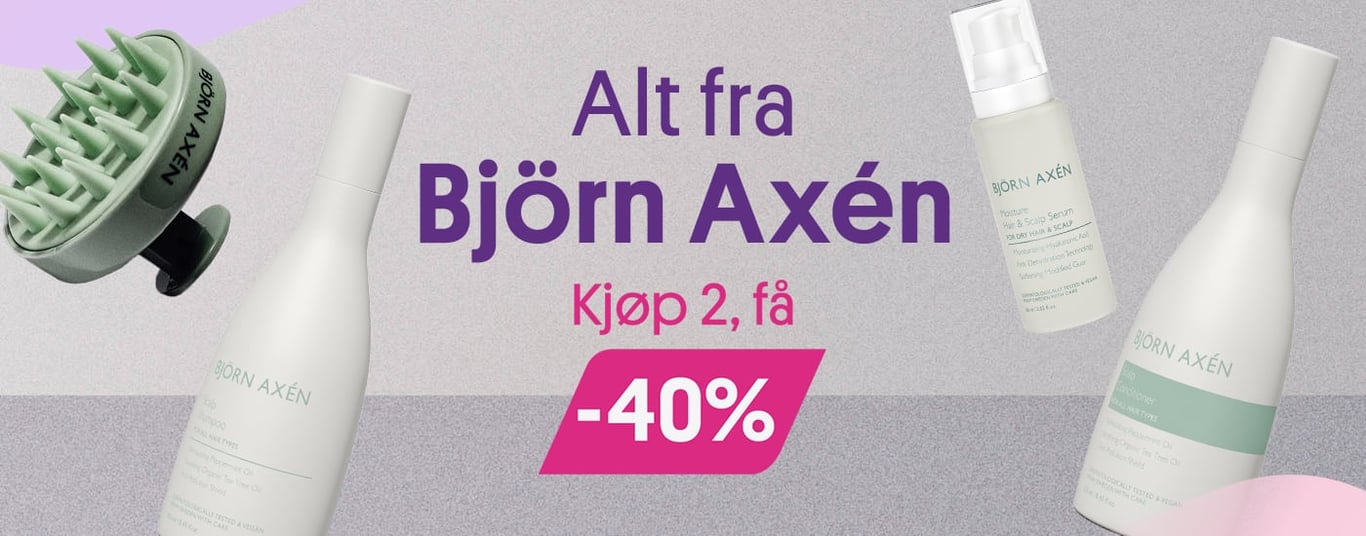 Kjøp 2- få 40% på alt fra Björn Axen