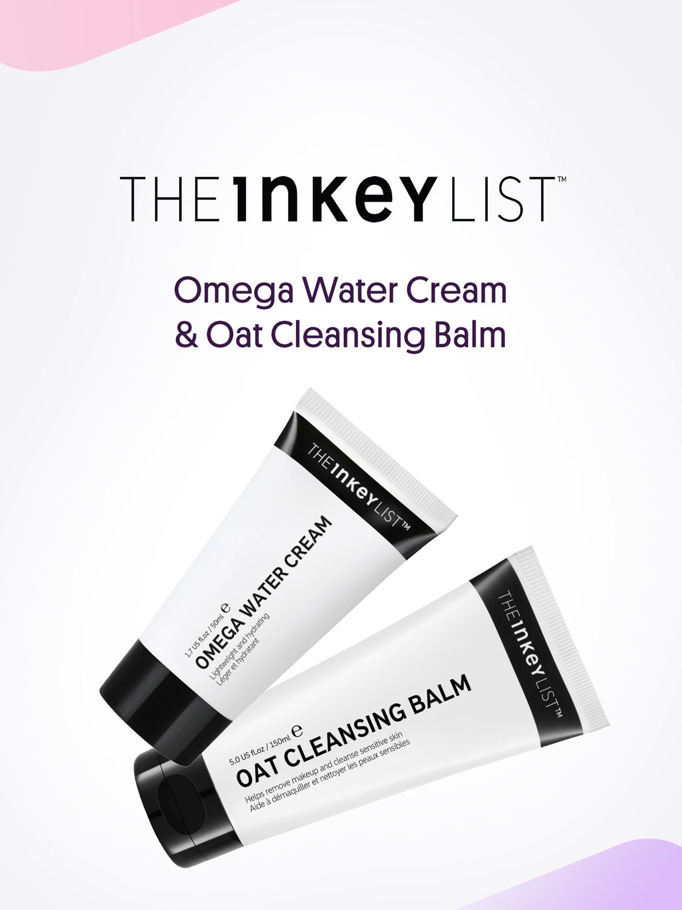 The inkey List omega water cream & oat cleansing balm