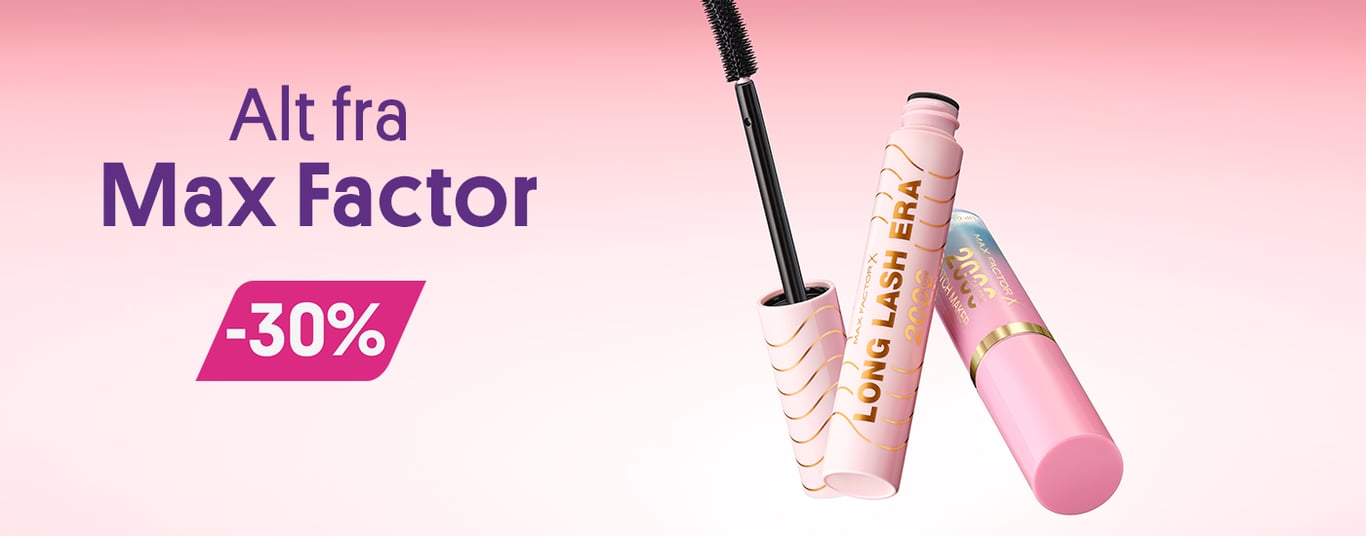 30% på alt fra Max Factor