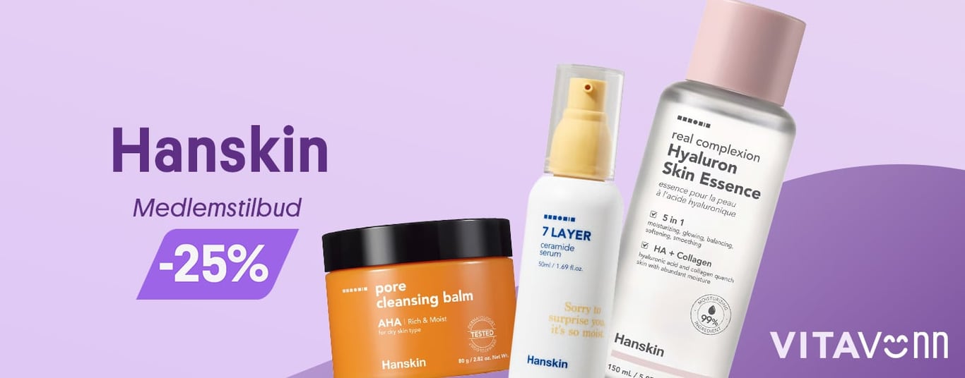 Hanskin medlemstilbud -25%