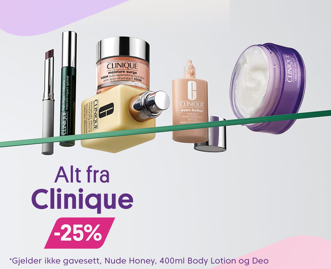 25% på alt fra Clinique