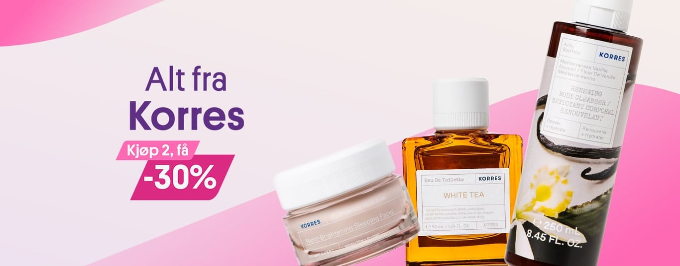 Korres - Kjøp 2 få -30%
