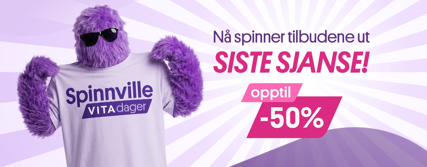 Spinnville priser hele uken - opptil -50% (siste sjanse)
