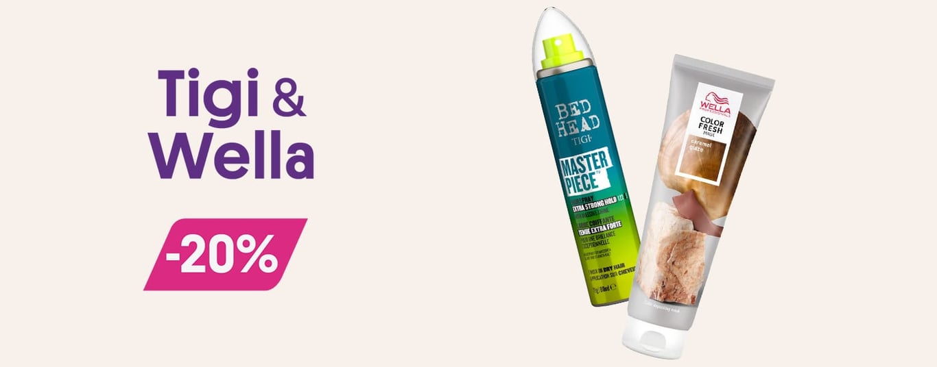 Tigi og Wella -20%
