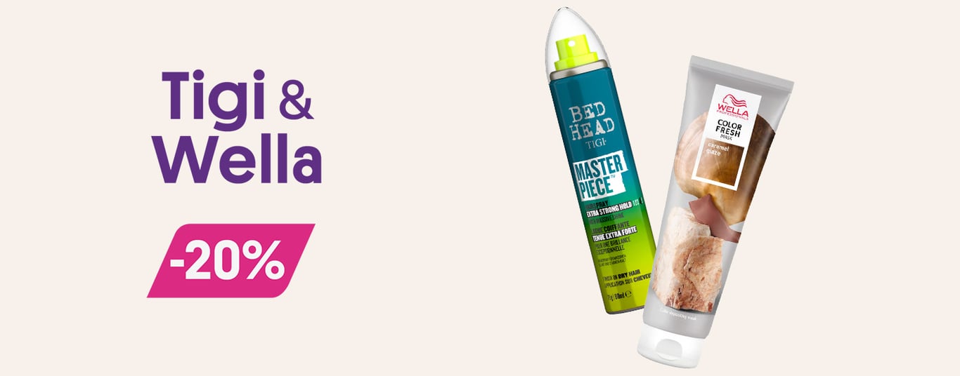 Tigi og Wella -20%