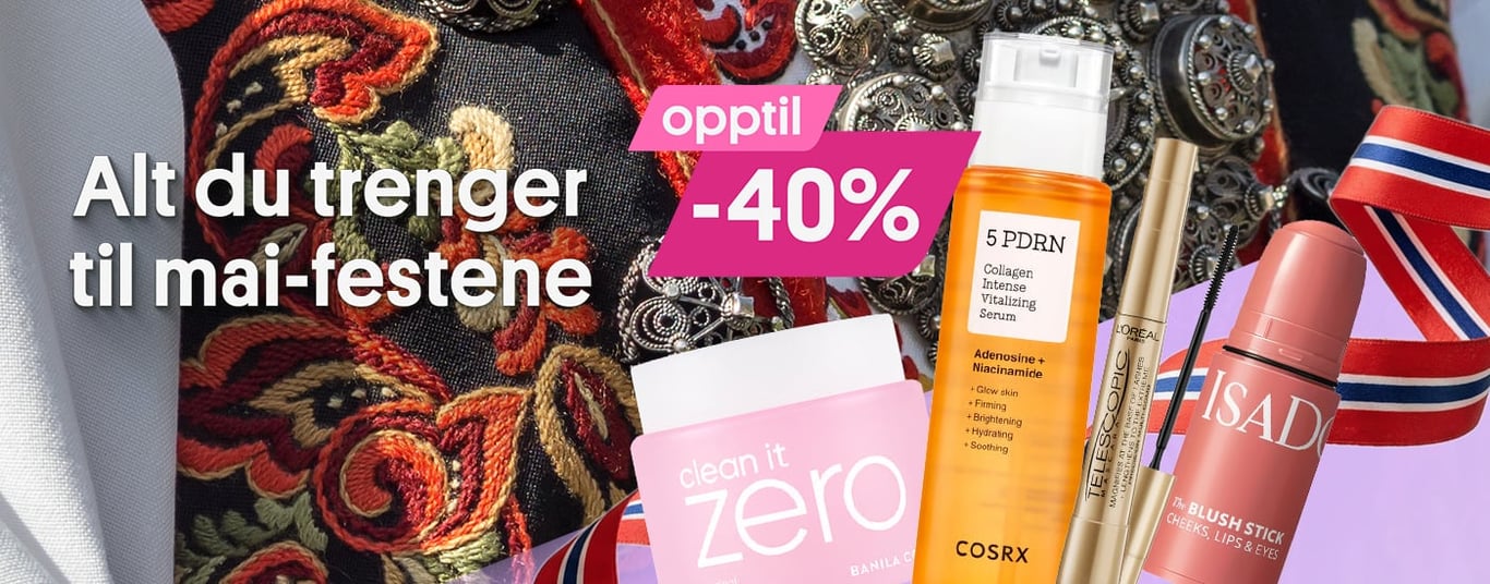 Endelig vår! Oppstil -40% på bestselgere. Bilde av produkter fra banila co, cosrx, l'oreal og isadora