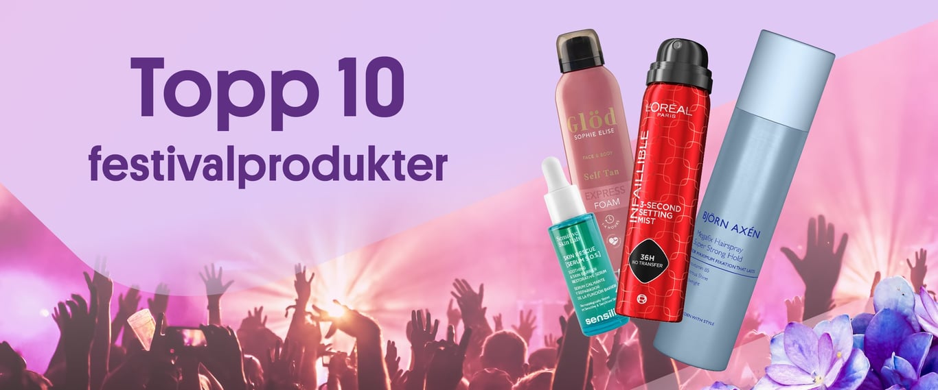 Topp 10 festivalprodukter