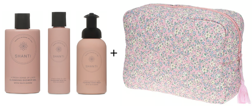 Bilde av Shanti produkter og Bloom toalettmappe