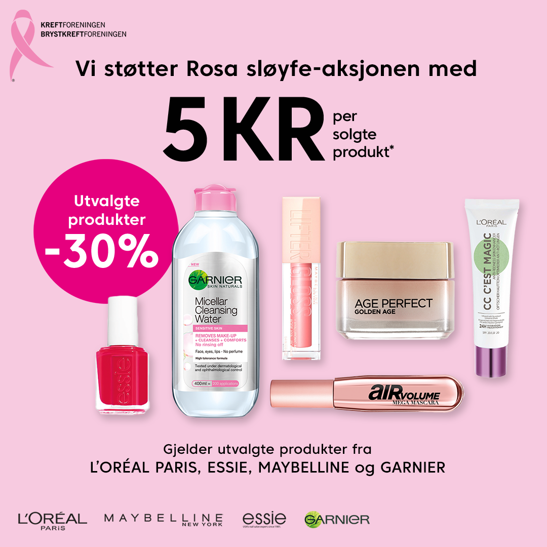 I hele oktober gir vi 5 kr per solgte produkt av en mengde utvalgte favoritter!