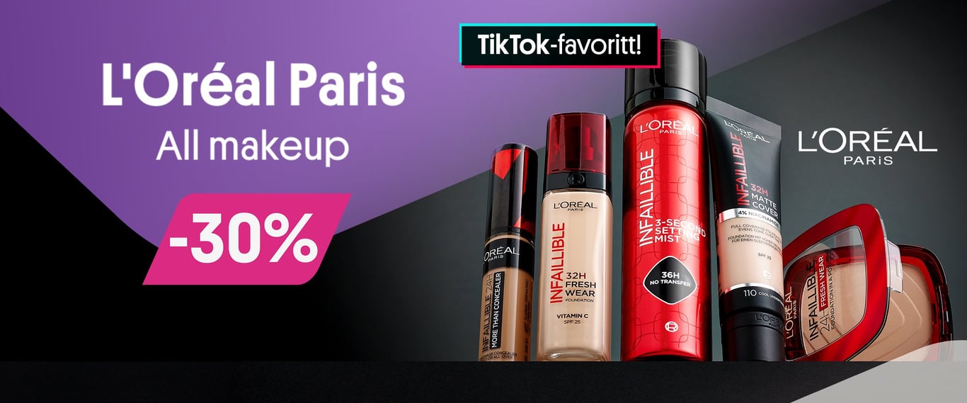 All makeup fra L'Oreal paris -30%