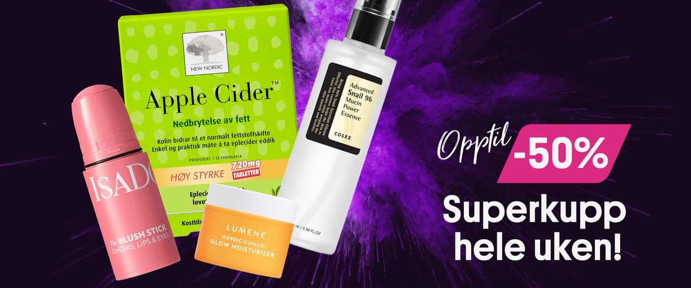 Superkupp opptil 50%! 