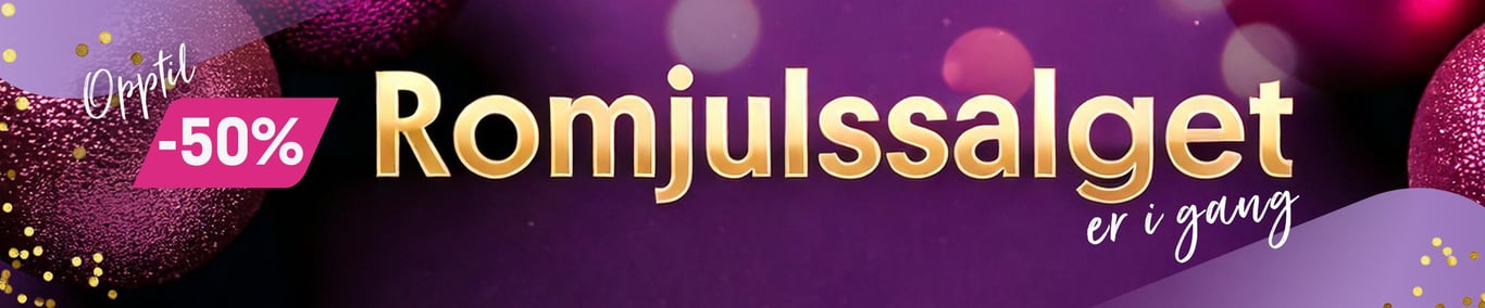 Romjulssalget er i gang - opptil 50%!