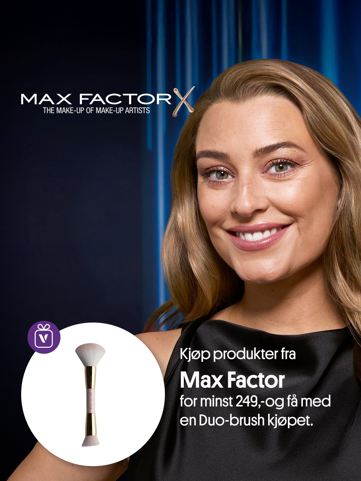 Kjøp produkter fra MAx Factor for minst 249,- og få med eneyelash curler på kjøpet. Verdi 149,-