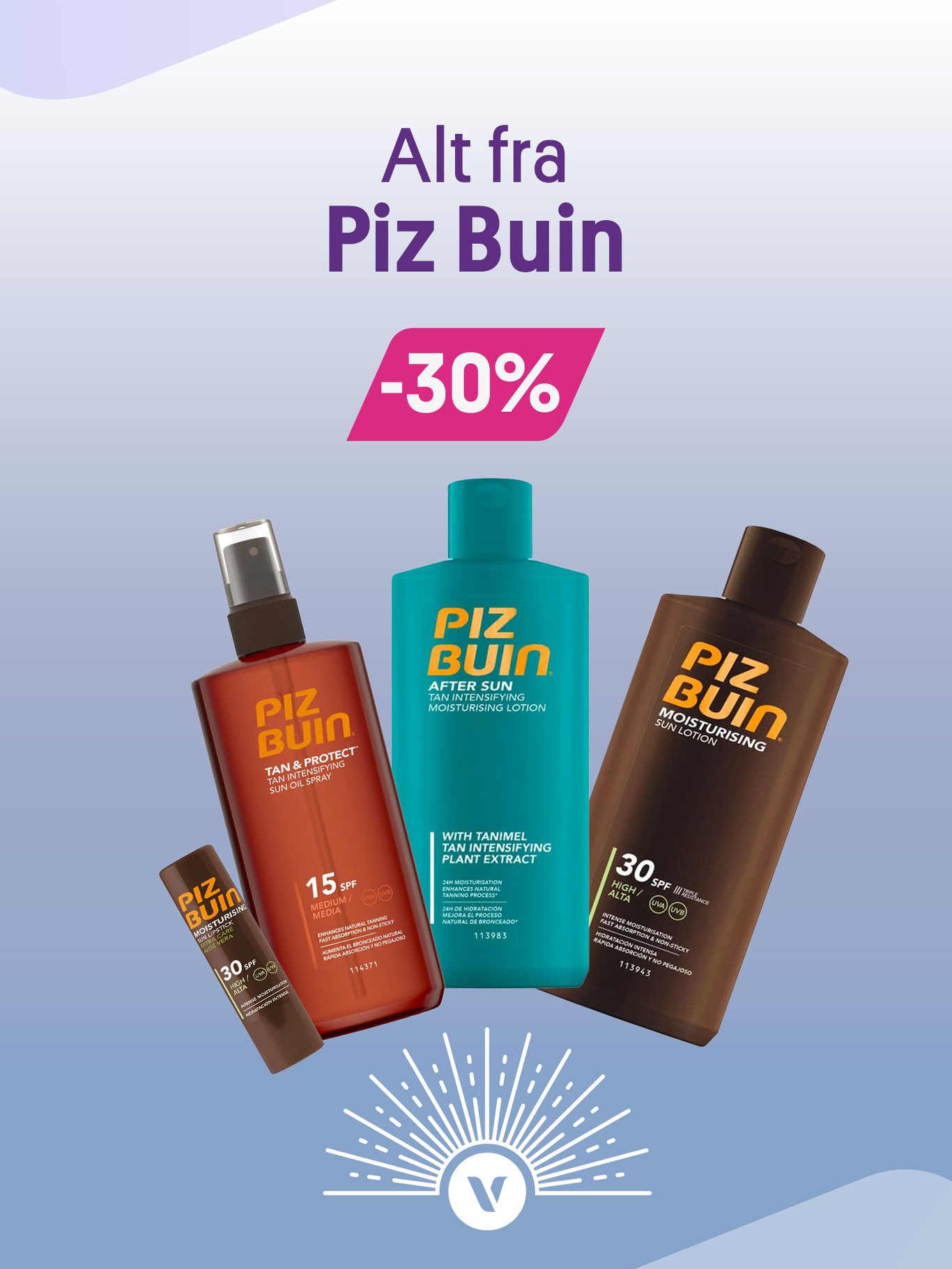 Alt fra Piz Buin -30%