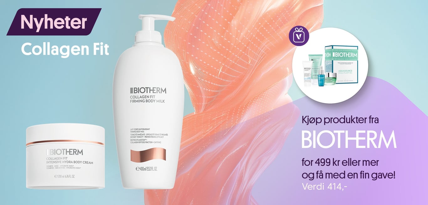 Kjøp produkter fra Biotherm for 499 eller mer og få med fin gave til en verdi av 414kr,-