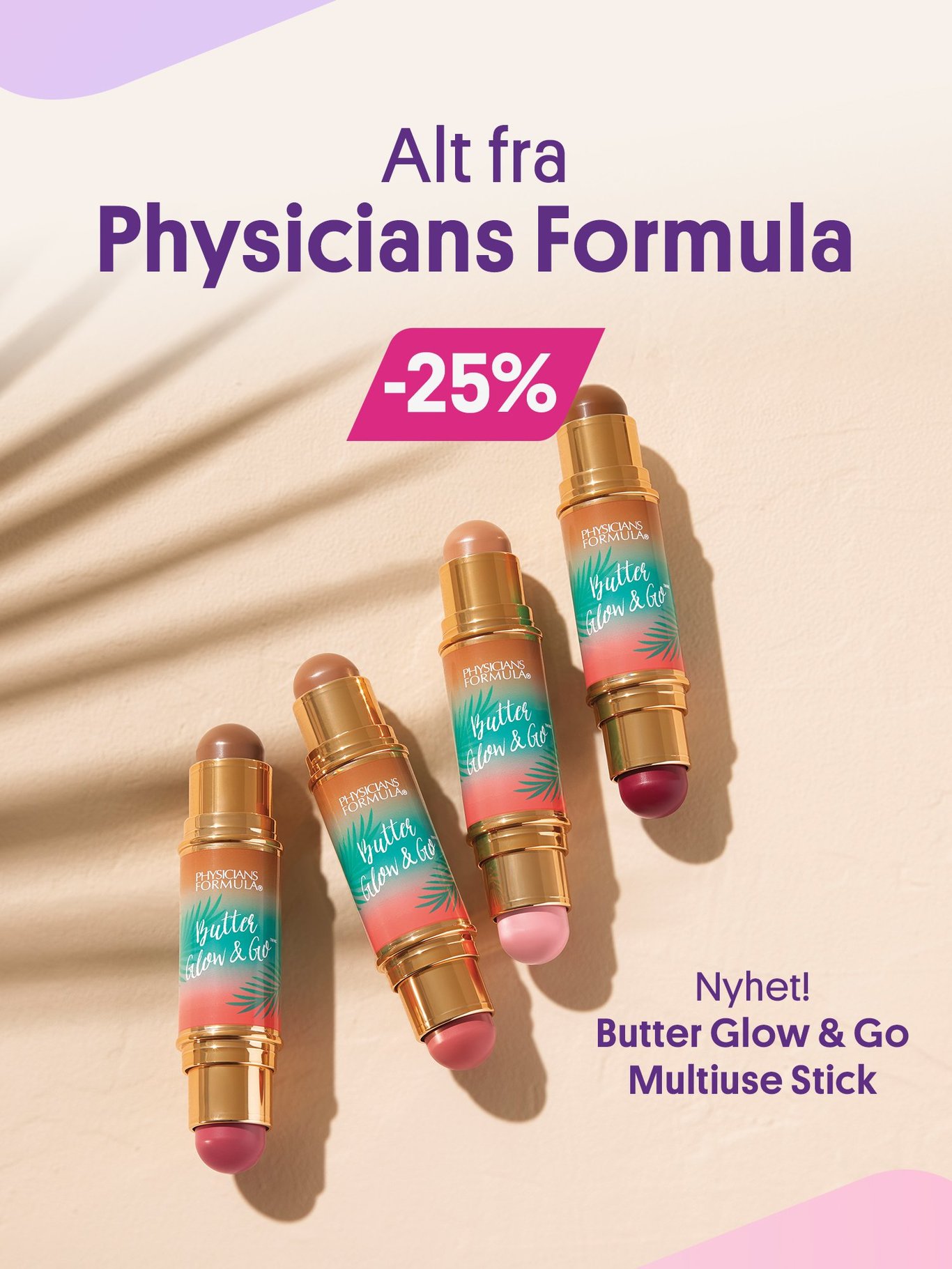 Alt fra Physicians Formula -25% - Bilde av nyheten Butter Glo & Go Multiuse Stick 