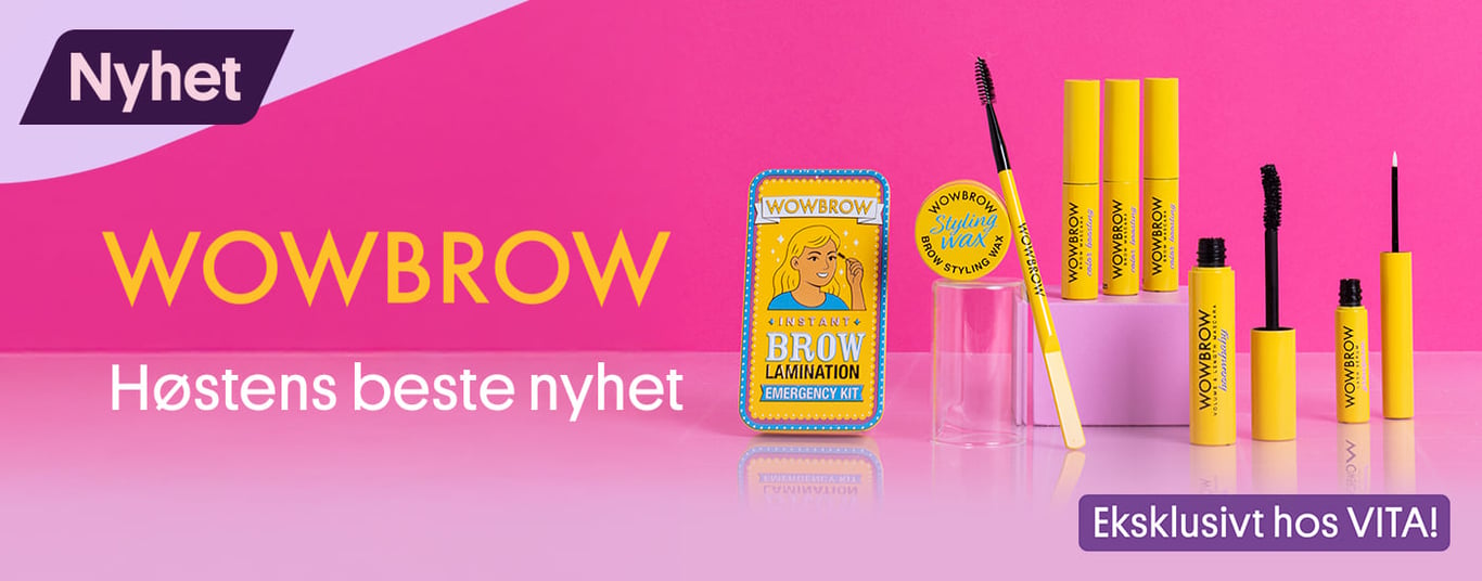 Nyhet: Nyheter til øyenbryn fra WOWBROW. bryngele, brynsserum, mascara, brynsvoks. 