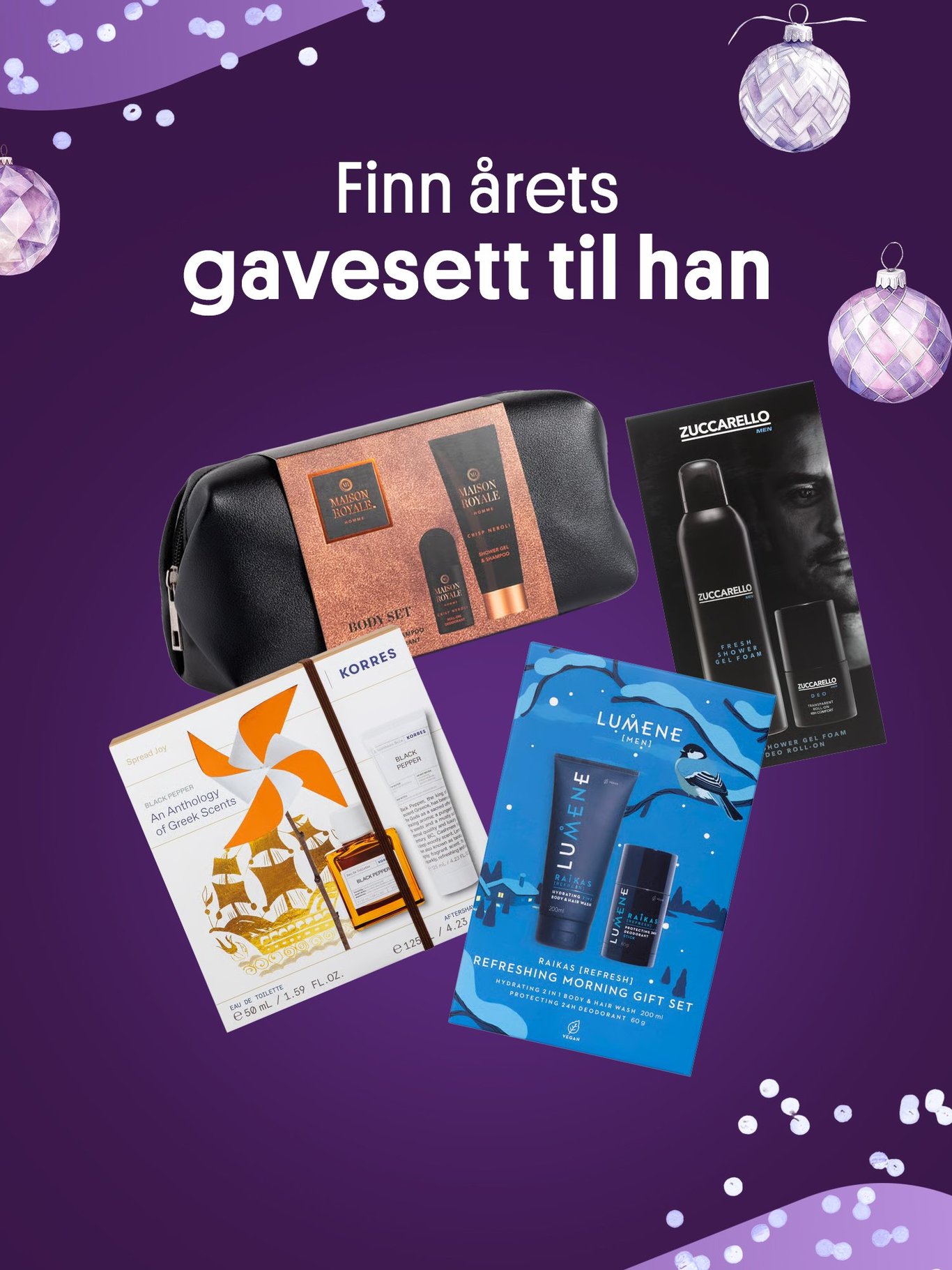 Gavesett til herre! Kropp og ansikt.