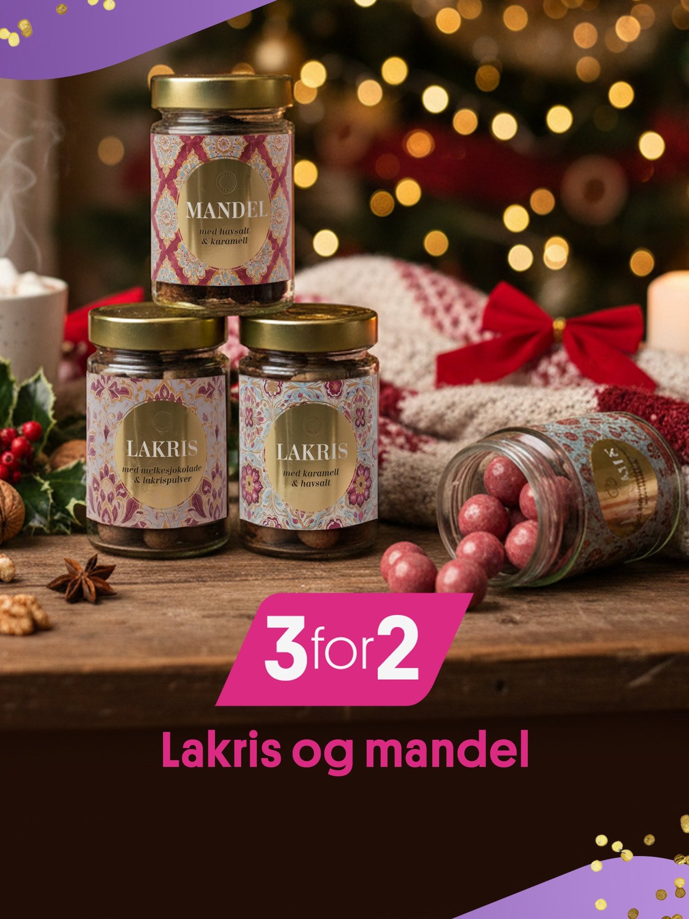3 for 2 på smakefulle fristelser