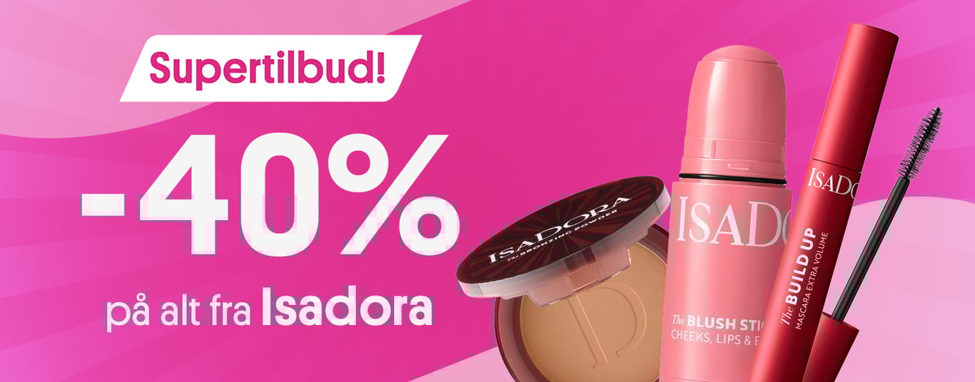 Supertilbud: -40% på Isadora
