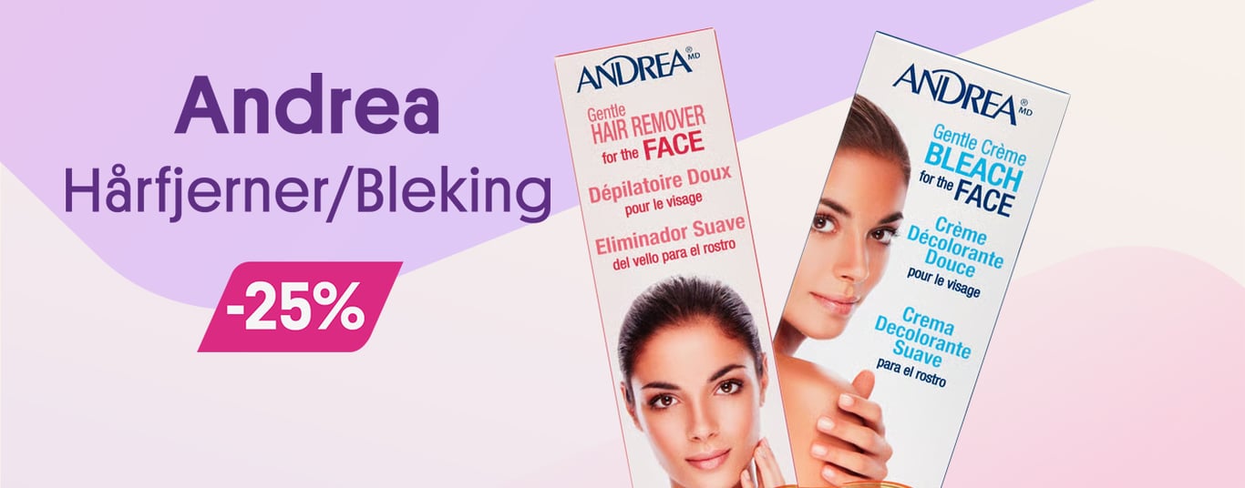 Bleking og hårfering fra Andrea -20%