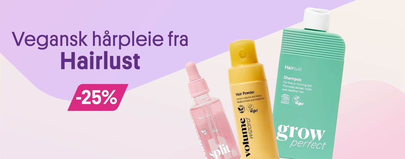 -20% på Hairlust (Vegansk hårpleie)