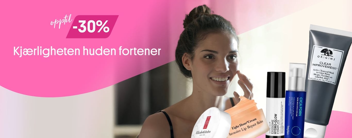 Opptil 30% på hudpleie - Kjærligheten huden fortjener