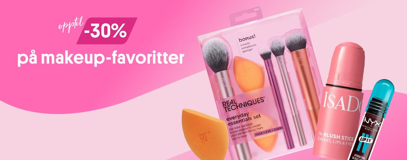 Opptil -30% på makeupfavoritter