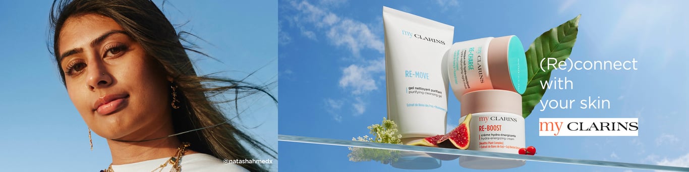 Reconnect with your skin. My Clarins