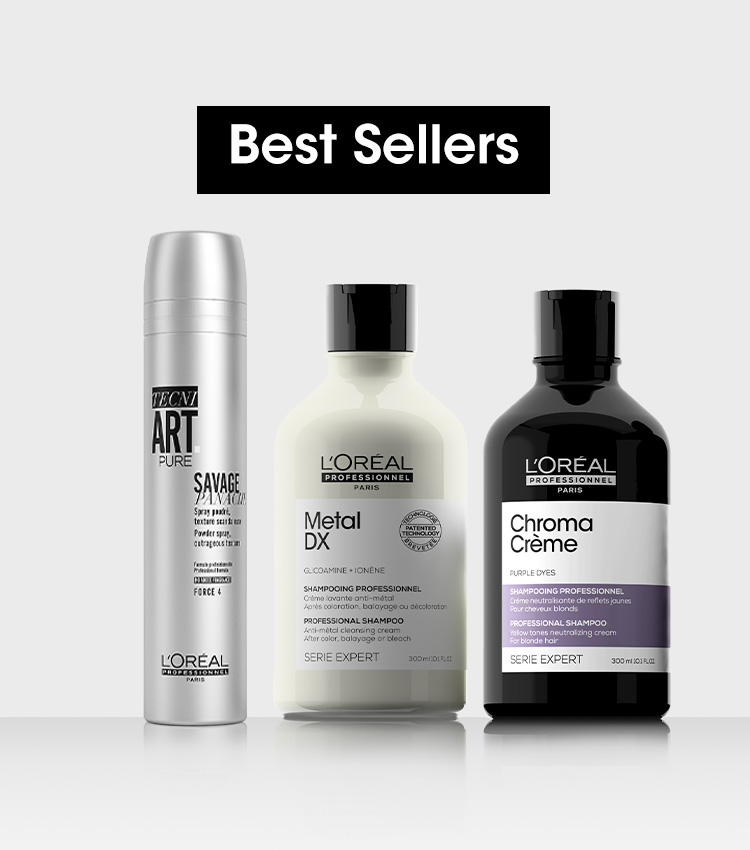 Bestselgere - Bilde av Metal Dx shampoo,Chrome Creme shampoo og teksturspray. 