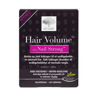 New Nordic Hair Volume Plus Nails Strong 60 Tabletter