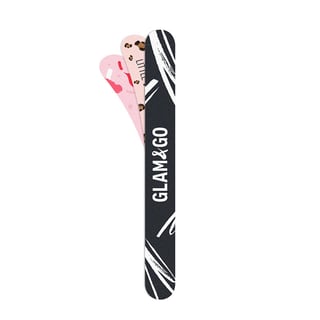 Le Mini Macaron Nail File 6-in-1 Peel Off Glam & Go