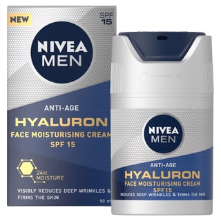 NIVEA Men Anti-Age Hyaluron Face Moisturising Cream SPF15 50ml