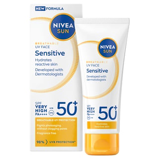 NIVEA Sun UV Face Sensitive Cream SPF50+ 40ml