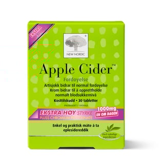 New Nordic Apple Cider Ekstra Høy Styrke 30tabl