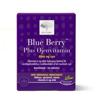 New Nordic Blue Berry Plus Øyenvitamin 60 Tabletter