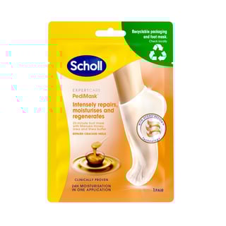 Scholl PediMask Manuka Honey Fotmaske