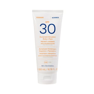 Korres Sun Yoghurt Sunscreen Emulsion Body + Face SPF30 200ml