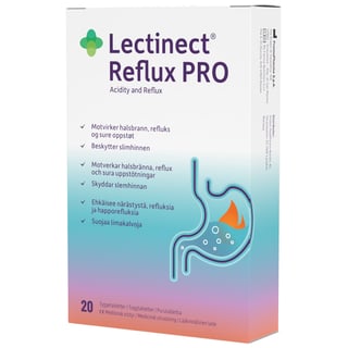 Lectinect Reflux PRO 20 Tyggetabletter
