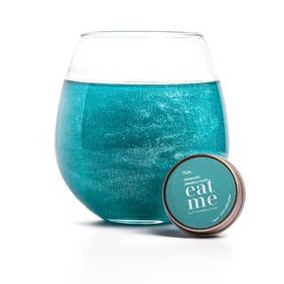 Glitter Eco Lovers Eat Me Teal
