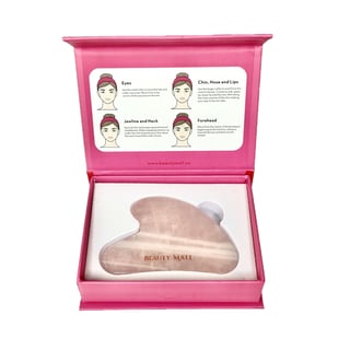 Beauty Mall Jade Premium Rose Quartz Gua Sha