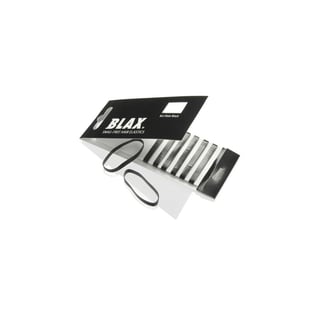 BLAX Snag-Free Hair Elastics Black 8 stk