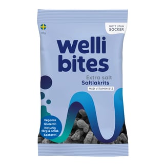 Wellibites Extra Salt Saltlakris B12