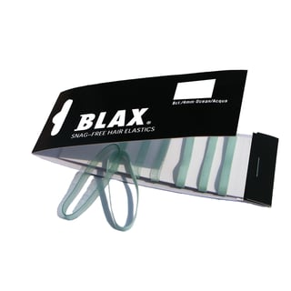 BLAX Snag-Free Hair Elastics Ocean Blue 8 Stk