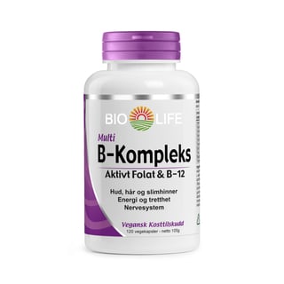 Bio Life B-Kompleks 120 Kapsler
